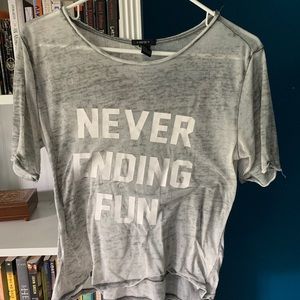 Forever 21 see through graphic t